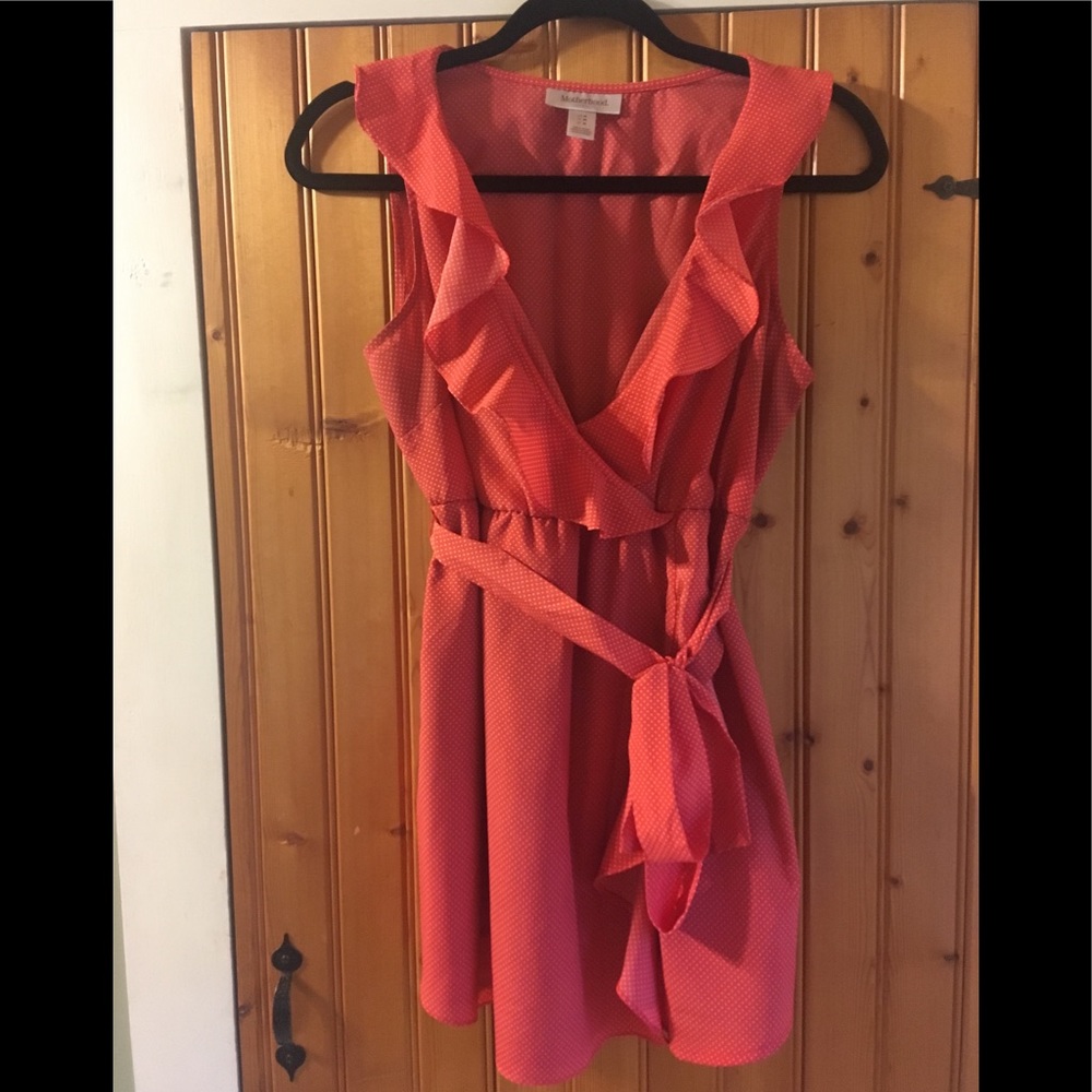 Motherhood Maternity Flowy Ruffle Fo-Wrap Size M.